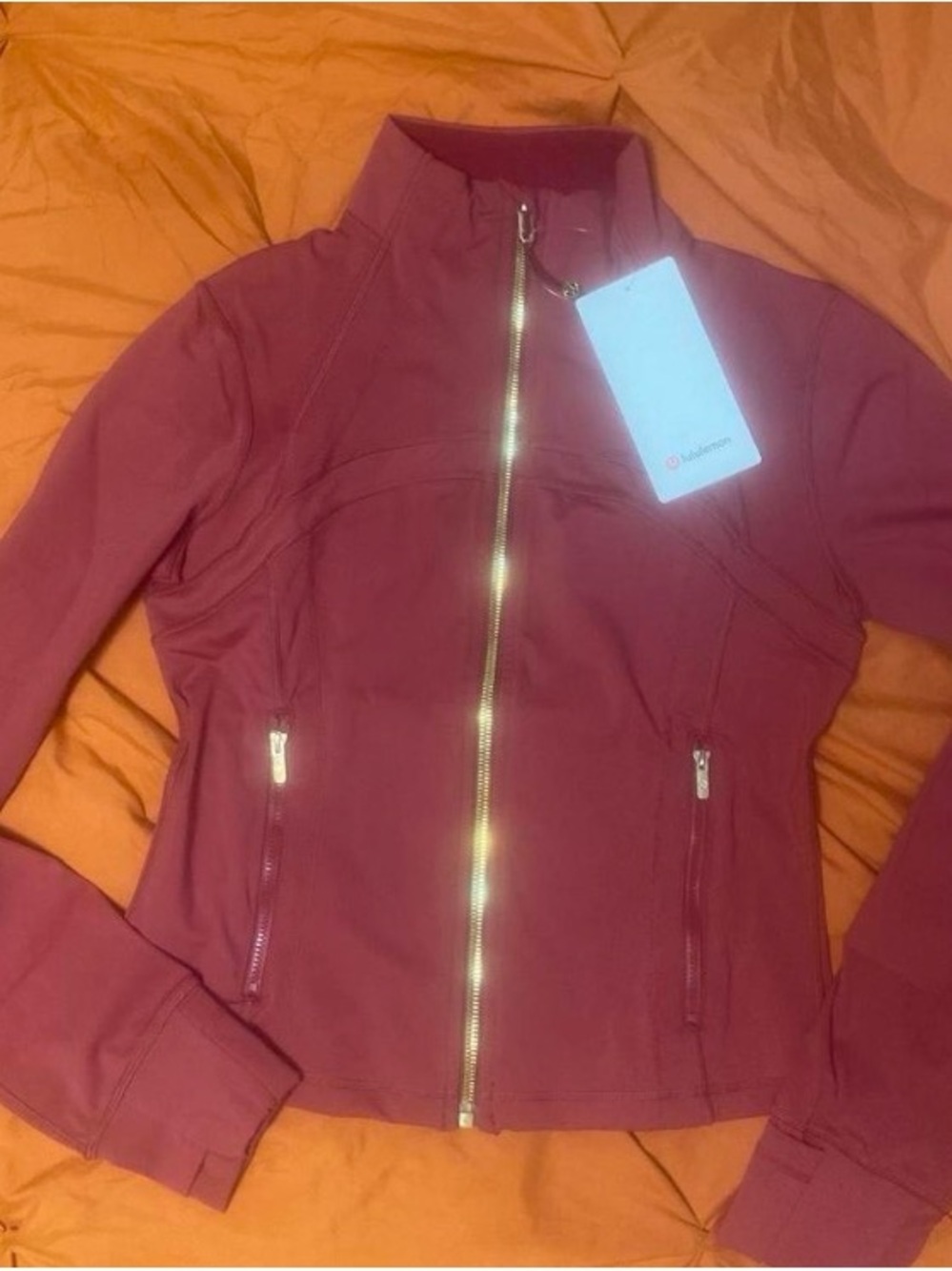 lululemon athletica Women's Burgundy Full-Zip Utility Jacket